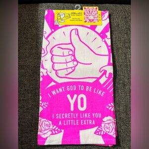 NWT Blue Q funny dish towel